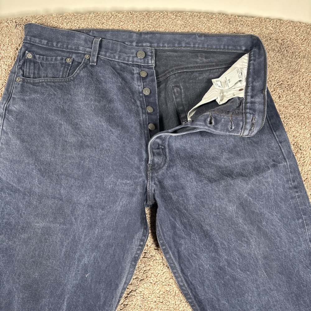 Levis 501‎ Mens Faded Straight Leg Button Fly Jeans 40x32 (Fits 38x29)